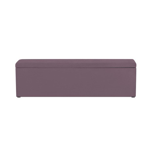 Sivkasto vijolična otomanka Mazzini Sofas Ancona, 140 x 47 cm-image-4