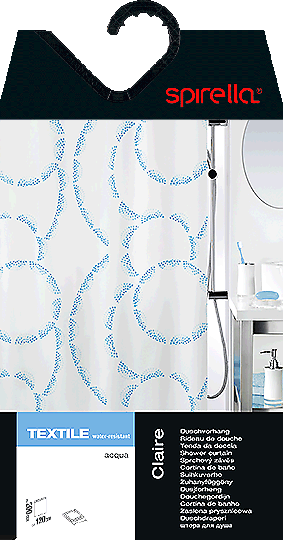 Zavesa za tuš 180x200 cm Claire – Spirella-image-1