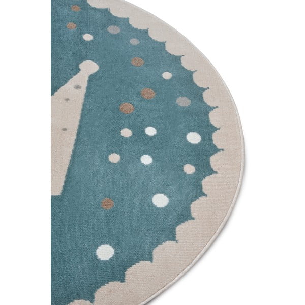 Modra otroška preproga ø 100 cm Crown – Hanse Home-image-1