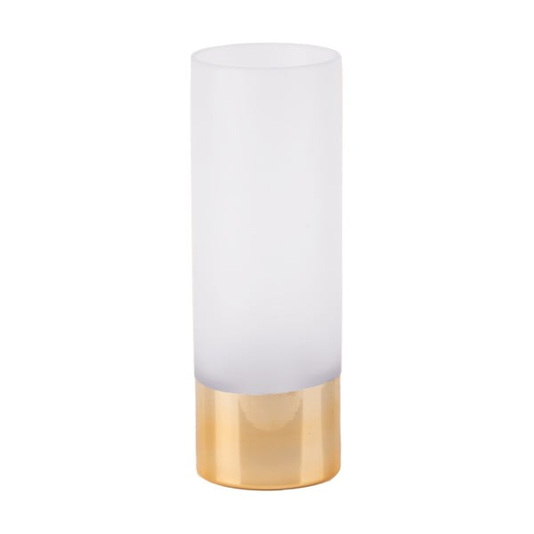 Steklena vaza PT LIVING Glamour v belo-zlatem odtenku, višina 25 cm