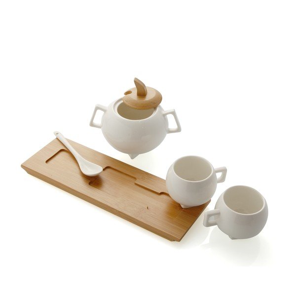 Komplet skodelic in skodelic za sladkor Brandani Cafe-image-1