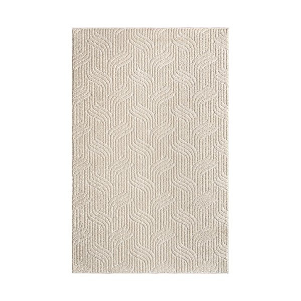 Kremno bela pralna preproga 200x300 cm Loopy – Mila Home
