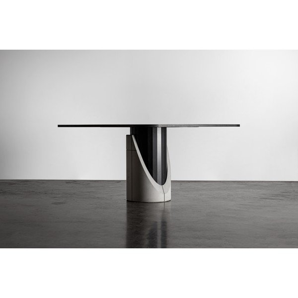 Jedilna miza s ploščo v hrastovem dekorju 140x140 cm Sharp - Lyon Béton -image-2