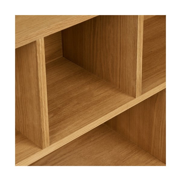 Regal v hrastovem dekorju v naravni barvi 30x104,5x112 cm Oshawa – House Nordic-image-4
