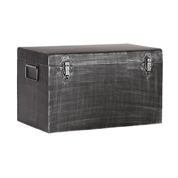 Črna kovinska škatla za shranjevanje LABEL51, dolžina 40 cm