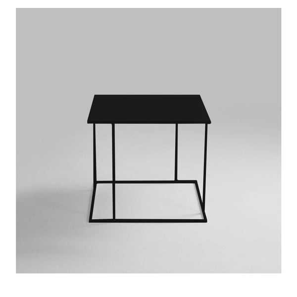 Črna kavna mizica Custom Form Walt, 50 x 50 cm
