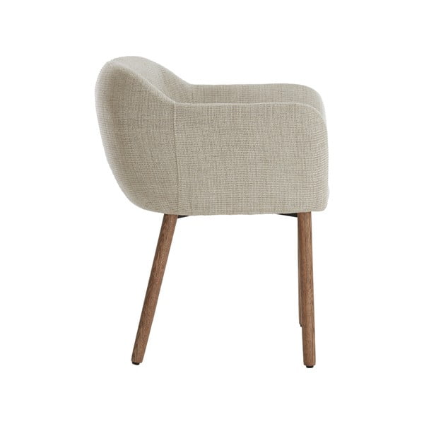 Bež oblazinjeni jedilni stoli v kompletu z nasloni za roke 2 ks Blaine – Light & Living-image-3