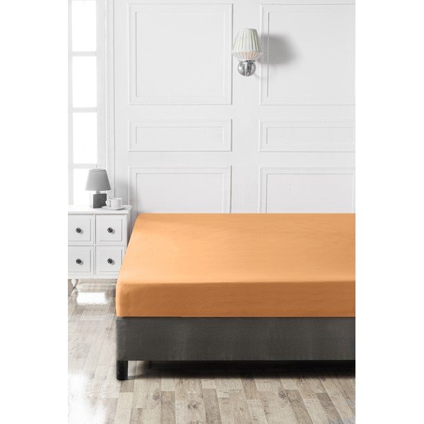 Oranžna napenjalna bombažna rjuha 140x200 cm – Mijolnir-image-2