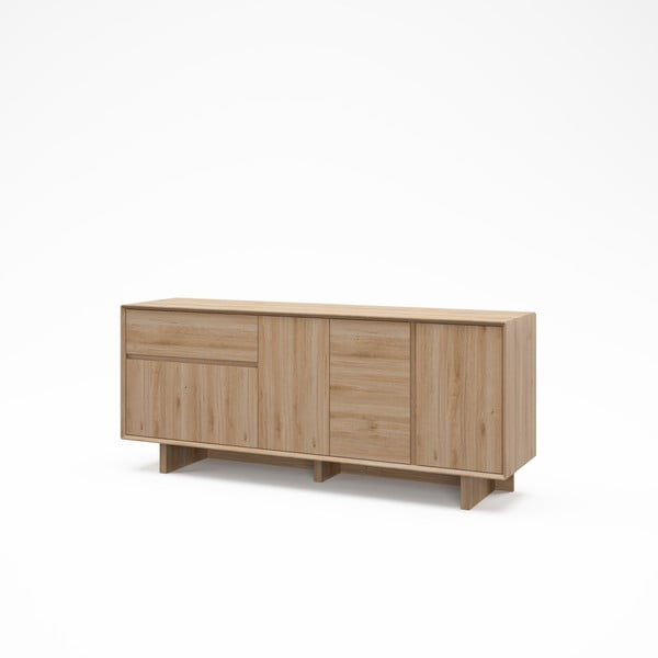 Komoda v hrastovem dekorju v naravni barvi 180x76x45 cm Carpi – Marckeric-image-4