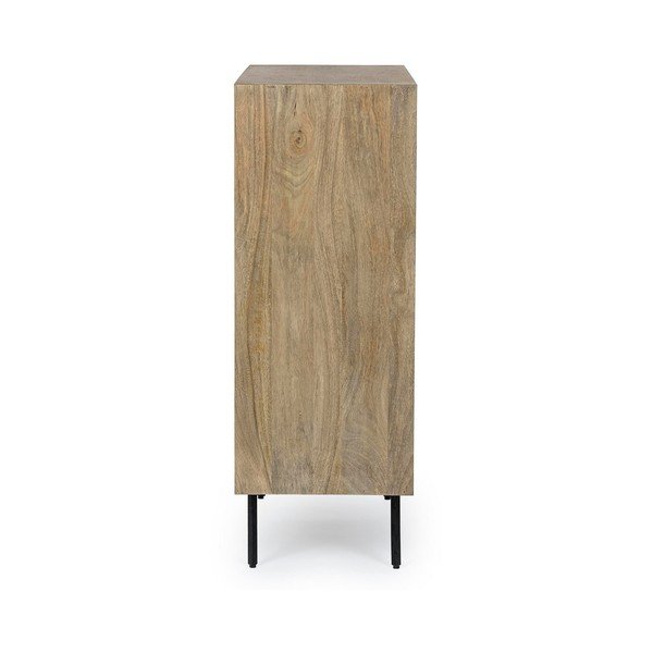 Omarica iz masivnega manga v naravni barvi 92x110x40 cm Darsey – Bizzotto-image-2