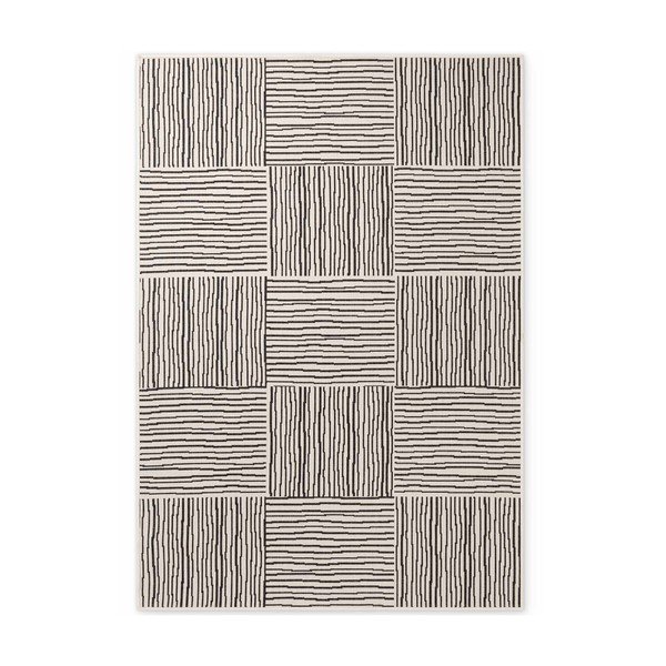 Črna/kremno bela notranja in zunanja preproga 120x170 cm Haringey Nightingale – Ted Baker