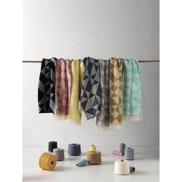 Rumeni pletenina z bombažem Euromant Granit, 140 x 180 cm-image-1