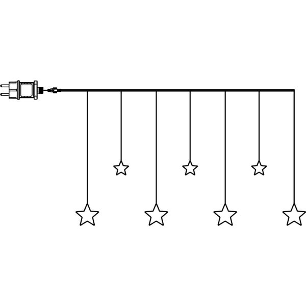 Božična svetlobna dekoracija Dew Drop Stars – Star Trading-image-3