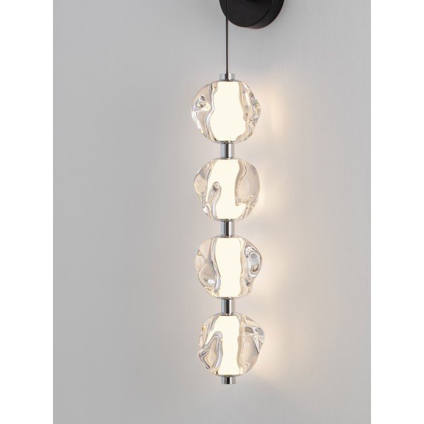 Mat črna kovinska LED stenska svetilka Ifos – Nova Luce-image-2