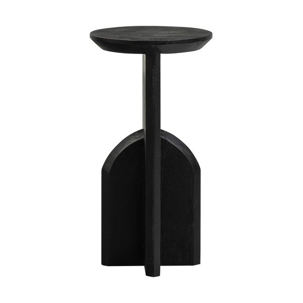 Okrogla stranska mizica iz masivne akacije ø 30 cm Kioni – WOOOD