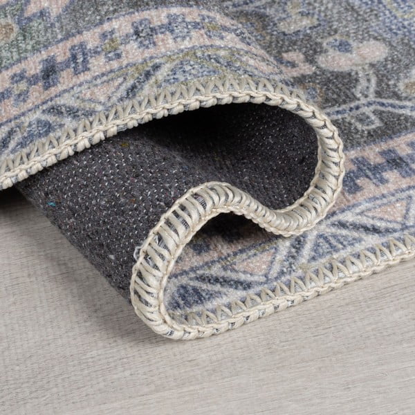 Zelena pralna preproga iz mešanice recikliranih vlaken 80x150 cm Windsor – Flair Rugs-image-2