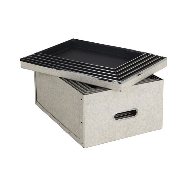 Škatle za shranjevanje s pokrovom v kompletu 5 ks Joachim – Bigso Box of Sweden-image-2