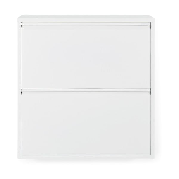 Bela kovinska preklopna omarica za čevlje 75x77,5x22,5 cm Billy – Spinder Design-image-3
