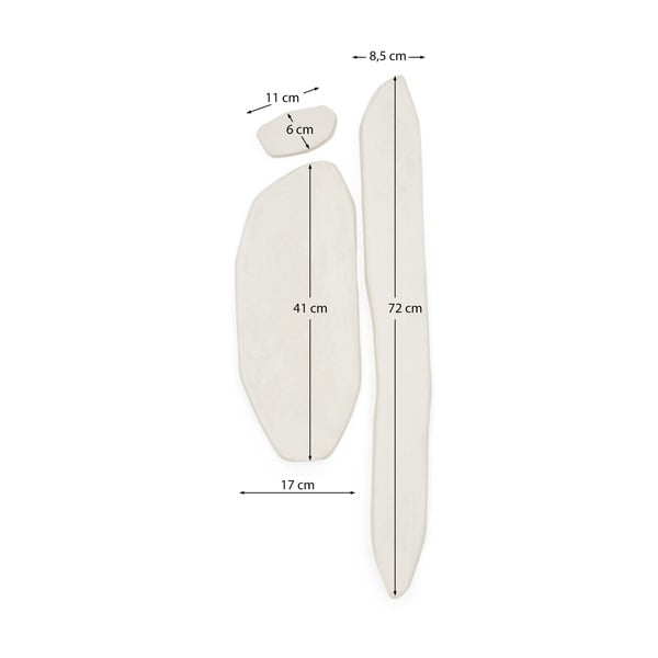 Stenska dekoracija v kompletu 3 ks 25,5x71,5 cm Siluna – Kave Home-image-3
