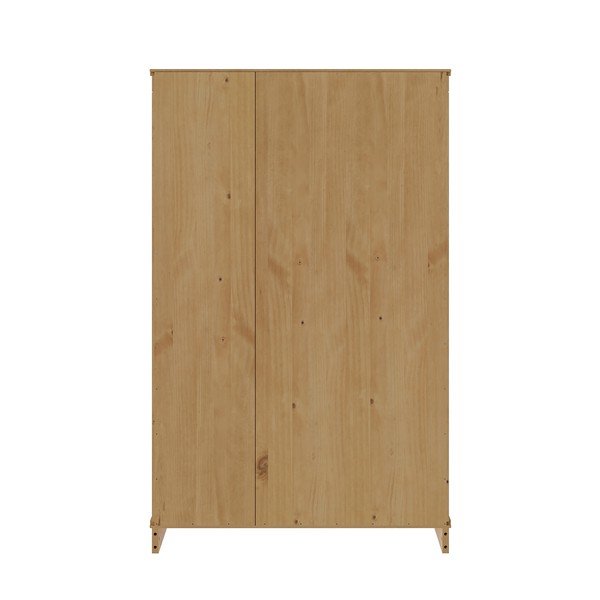 Vitrina iz masivnega bora v svetli naravni barvi 74x118x35 cm Anita – Støraa-image-4