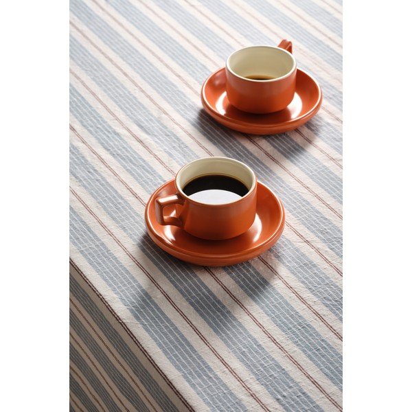 Oranžne keramične skodelice v kompletu s podstavkom 4 ks 300 ml Thelma – Jotex-image-1