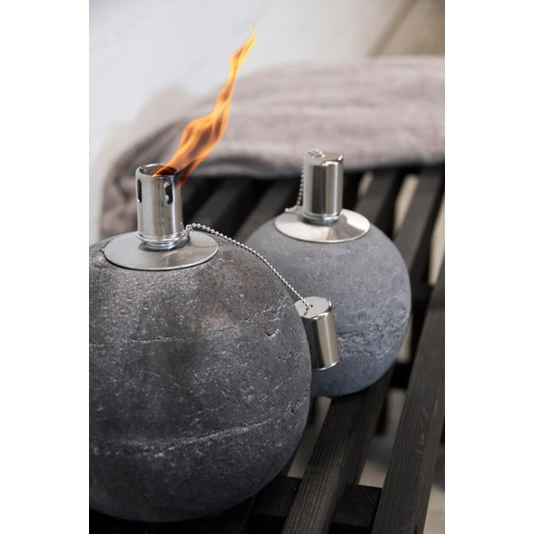 Betonska oljna svetilka (višina 20 cm) – Esschert Design-image-3