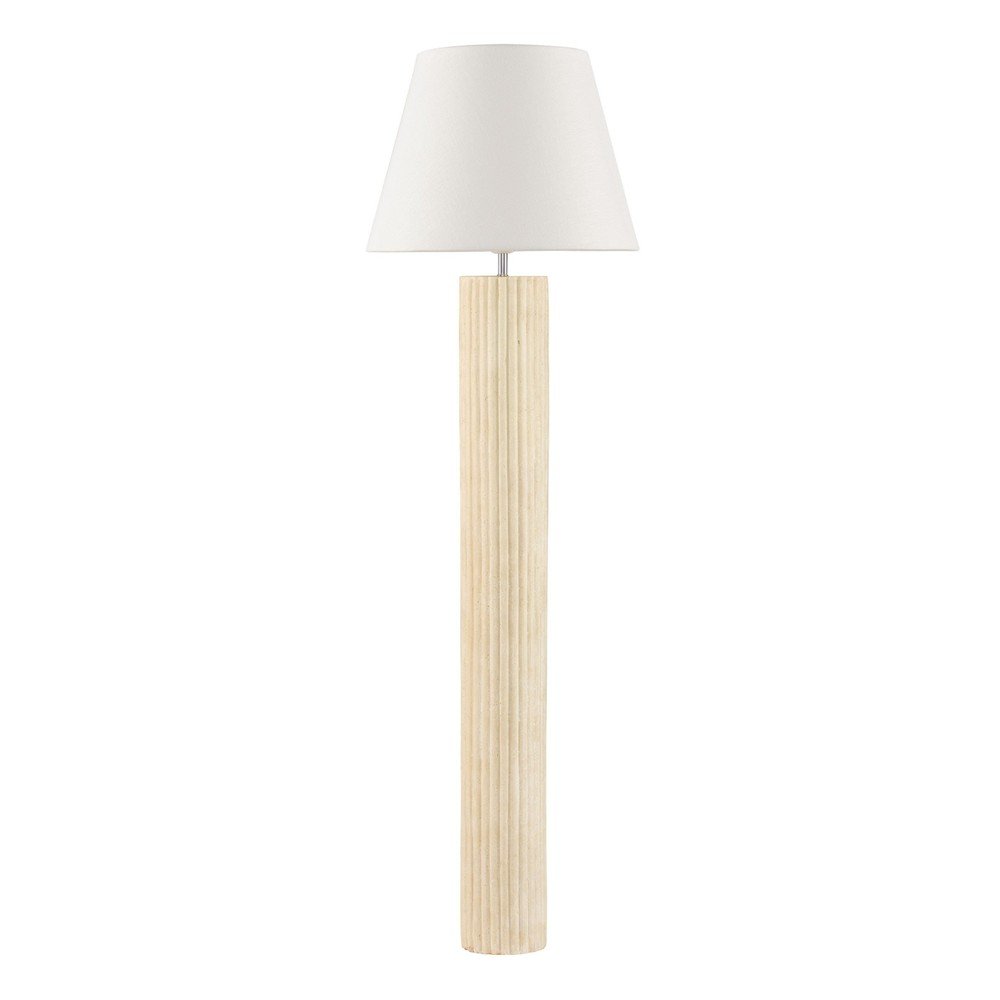 Bela/kremno bela lončena stoječa svetilka (višina 150 cm) Bacoo