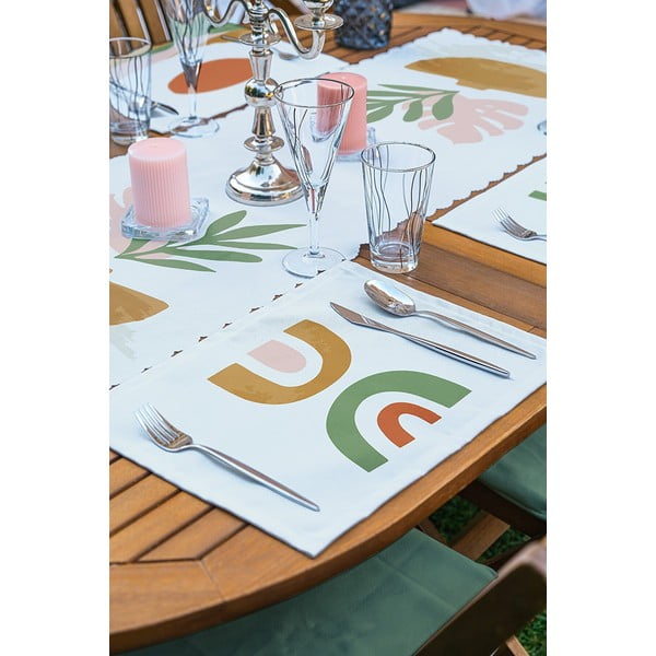 Komplet 4 tekstilnih pogrinjkov in namiznega tekačaMinimalist Home World-image-2