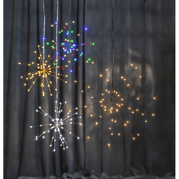 Viseča svetlobna LED dekoracija Star Trading Hanging Firework Dark Rainbow, 60 luči