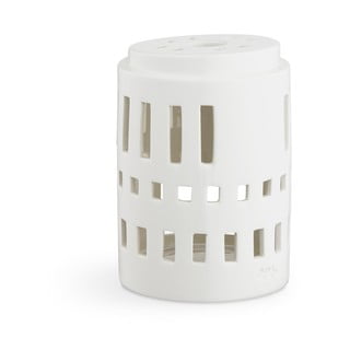 Beli keramični svečnik Kähler Design Urbania Lighthouse Little Tower