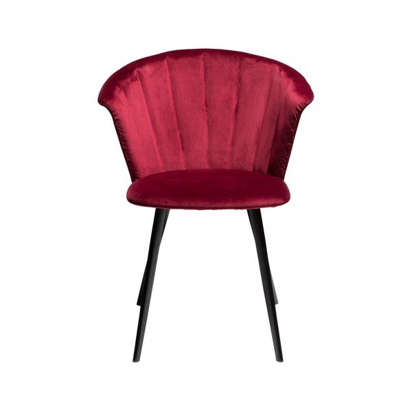 Vinsko rdeč fotelj DAN-FORM Denmark Merge Velvet-image-1