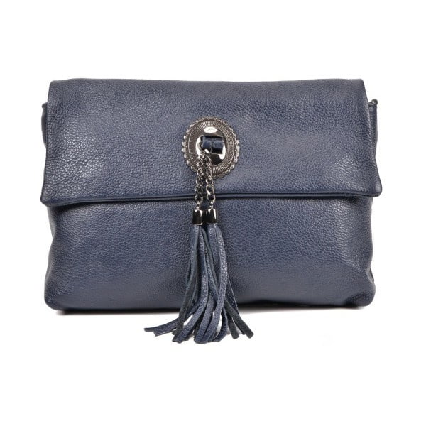 Temno modra usnjena torbica Roberta M Reserva Takorra Blu