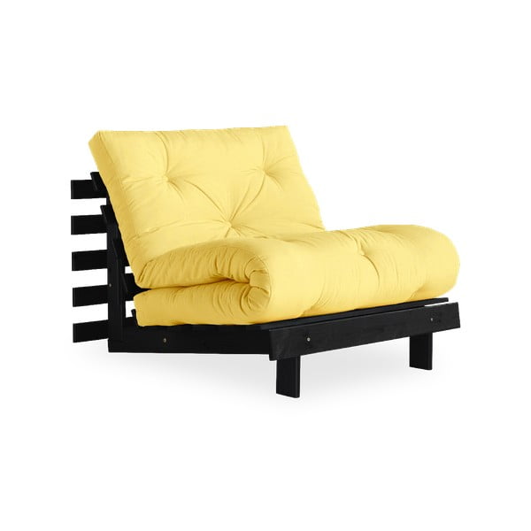 Raztegljiv fotelj Karup Design Roots Black/Yellow