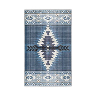 Modra pralna preproga 120x180 cm Ethnic Geo – Mila Home
