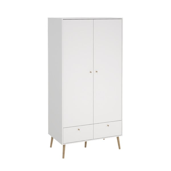 Bela garderobna omara 99x200 cm Bodo – Tvilum-image-2