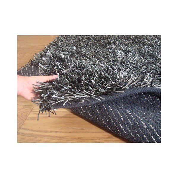 Preproga Shaggy Black Silver, 60x100 cm-image-2