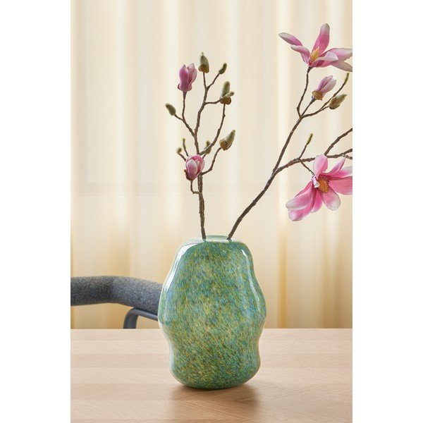 Zelena steklena ročno izdelana vaza (višina 29 cm) Miro – Hübsch-image-2