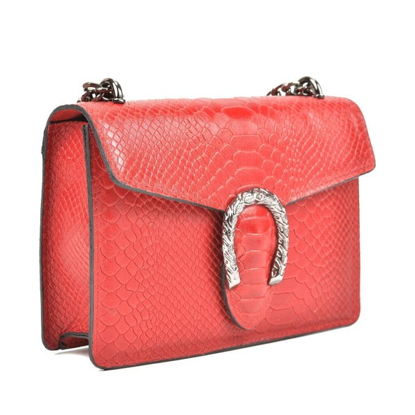 Rdeča usnjena pisemska torbica Renata Corsi Fiona-image-2