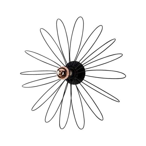 Črna stenska svetilka Hemdem – Opviq lights