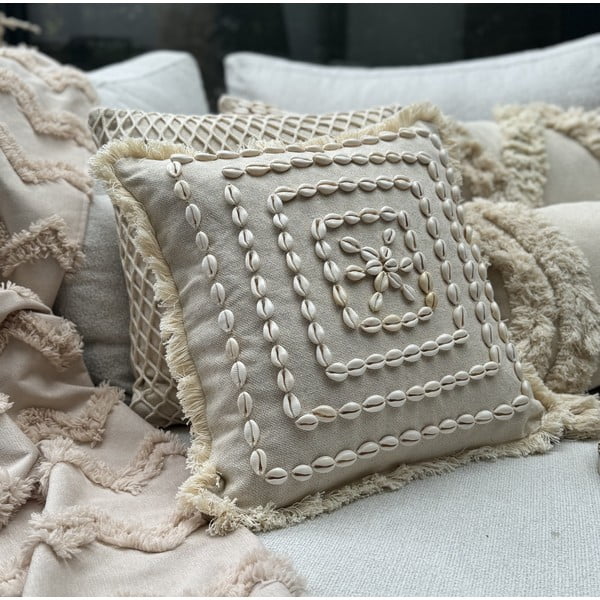 Bombažna prevleka za blazino 43x43 cm Seashells – Mioli Decor-image-3