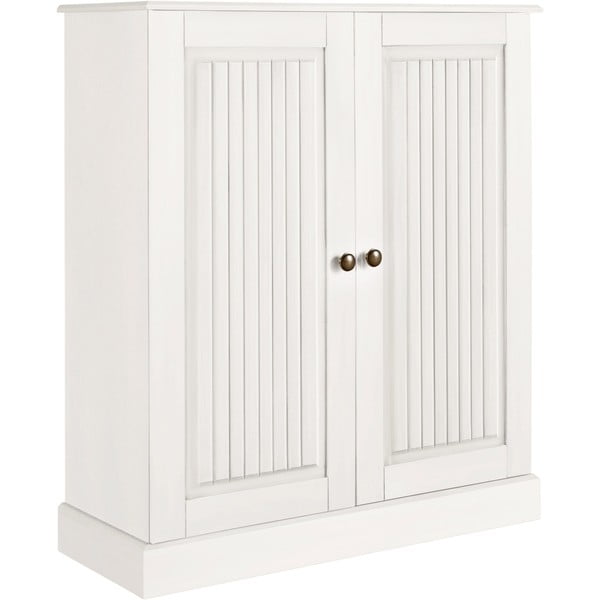 Bela omarica iz masivnega bora 100x34 cm Mille – Støraa-image-2