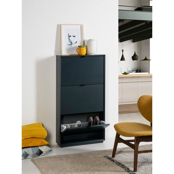 Petrolejsko modra omara za čevlje s 3 predali Marckeric Luka-image-4