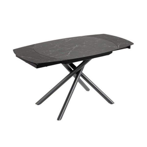 Raztegljiva jedilna miza z dodatno ploščo s keramično ploščo 100x130 cm Yodalia – Kave Home