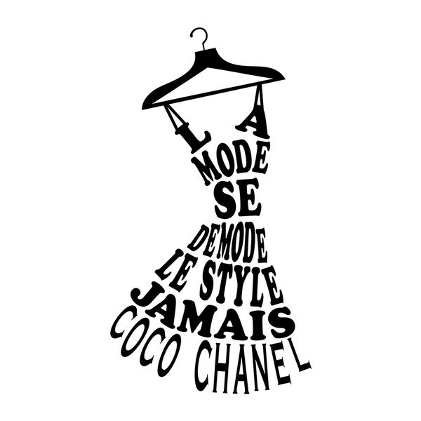Ambiance Coco Chanel citat nalepka-image-2