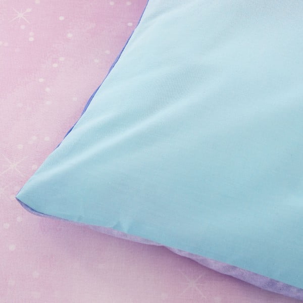 Modra/rožnata enojna otroška posteljnina 135x200 cm Ombre Rainbow Clouds – Catherine Lansfield-image-3