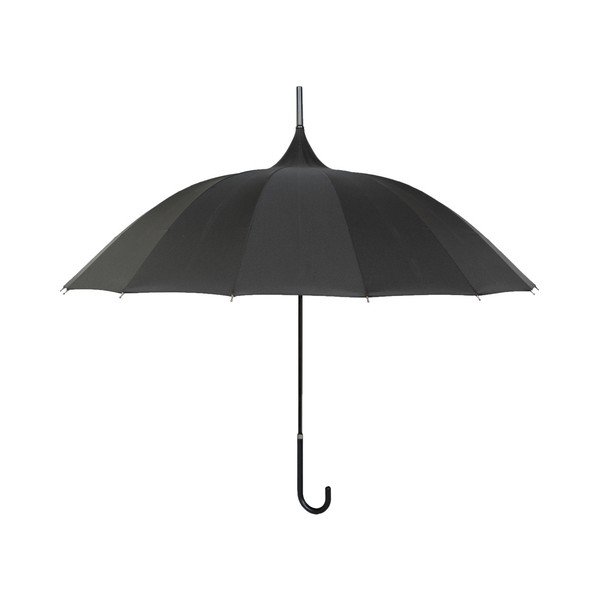 Črni dežnik Ambiance Bebeig, ⌀ 90 cm-image-2