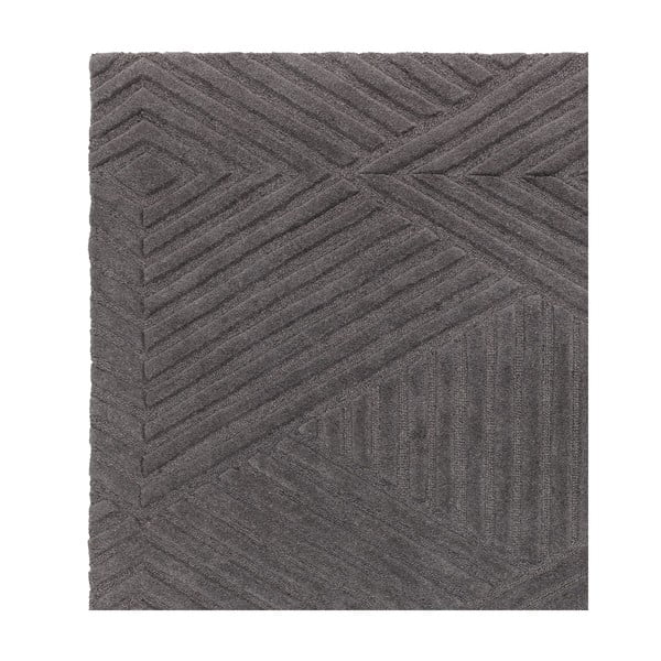 Antracitno siva volnena preproga 160x230 cm Hague – Asiatic Carpets-image-3