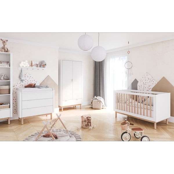 Bela otroška posteljica 60x120 cm Miloo – Pinio-image-1