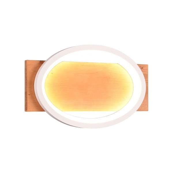 LED zatemnitvena stenska svetilka v beli in naravni barvi Barca – Trio-image-3