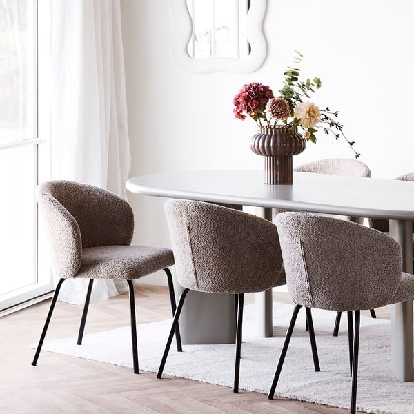 Rjava steklena vaza (višina 27 cm) Celia – House Nordic-image-1